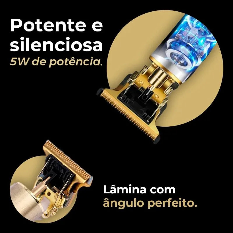 Máquina de corte de cabelo masculina com design aleatório elétrico profissional